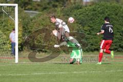 Kreisklasse - Saison 2024/25- TSV Gaimersheim II - SV Buxheim-  - Michael Brems weiss Buxheim - Sebastian Hirschbeck Torwart Gaimersheim - Foto: Meyer Jürgen