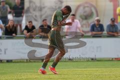 Toto - Pokal - Saison 2024/25 - TSV Lohr - FC Ingolstadt 04 - Micah Ham (Nr.31 - FCI) erziehlt ein Tor - jubel -  - Foto: Meyer Jürgen