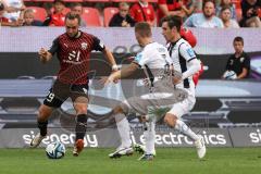3. Liga; FC Ingolstadt 04 - SSV Ulm 1846; Zweikampf Kampf um den Ball David Kopacz (29, FCI) #u6#Brandt Max (23 Ulm)