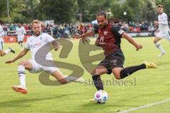 3. Liga; Testspiel; FC Ingolstadt 04 - Borussia Mönchengladbach;  Leon Guwara (6, FCI) Friedrich Marvin (5 BMG)