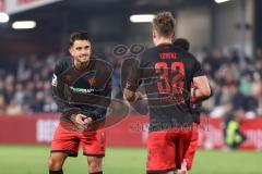 3. Liga; SC Verl - FC Ingolstadt 04; Ausgleich 2:2 Tor Jubel Treffer Simon Lorenz (32, FCI) Fredrik Carlsen (8, FCI)