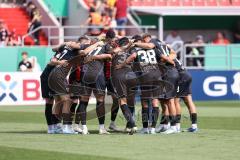 DFB-Pokal; FC Ingolstadt 04 - 1. FC Kaiserslautern; Team vor dem Spiel