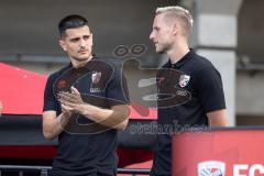 Saisoneröffnung; 3. Liga; FC Ingolstadt 04 am Audi Sportpark; Torwart Simon Simoni (41, FCI) Torwart Marius Funk (1, FCI)