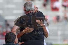 3. Liga - Saison 2025/26 - Energie Cottbus - FC Ingolstadt 04  - Vorsitzender des Vorstandes Peter  Jackwerth (FC Ingolstadt 04) - Cheftrainerin Sabrina Wittmann (FC Ingolstadt 04) - Foto: Meyer Jürgen