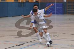 Hallenturnier MTV Ingolstadt - Saison 2025/26 - MTV Ingolstadt - Reichertshofen - Efe Bulut weiss Reichertshofen  - Anastasios Porfyriadis blau MTV - Foto: Meyer Jürgen