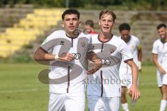 A-Junioren - DFB Pokal  - Saison 2024/25 - A-Junioren - FC Ingolstadt 04 - Hannover 96 - Der 1:0 Führungstreffer durch Drakulic Ognjen weiss FCI - jubel - XXXXX - XXXXX - Foto: Meyer Jürgen