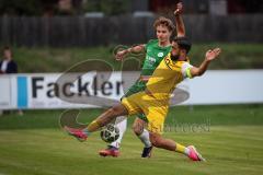 Landesliga - Saison 2026/27 - SV Manching - TSV Gersthofen - Dominik Juric (Nr.19 - SV Manching) - Emini Aivin gelb Gersthofen - Foto: Meyer Jürgen