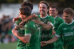 Bezirksliga - Saison 2025/26 - FC Gerolfing - TSV Rohrbach - Der 1:0 Führungstreffer durch David Simm (Nr.7 - FC Gerolfing) - jubel -  - XXXXX - Foto: Meyer Jürgen