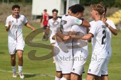 A-Junioren - DFB Pokal  - Saison 2024/25 - A-Junioren - FC Ingolstadt 04 - Hannover 96 - Der 1:0 Führungstreffer durch Drakulic Ognjen weiss FCI - jubel - XXXXX - XXXXX - Foto: Meyer Jürgen