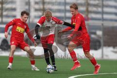 Schanzer Amateurcup 2026 - TSV Kösching - TSV Wolnzach-  - Ibo Miller weiss Wolnzach - Sebastian Zabka rot Kösching - Foto: Meyer Jürgen