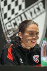 3. Liga; FC Ingolstadt 04 - SSV Ulm; Interview Pressekonferenz Cheftrainerin Sabrina Wittmann (FCI)