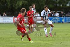 Toto-Pokal - VfB Forstinning - FC Ingolstadt 04; Fredrik Carlsen (8, FCI) Milicevic, Karlo (32)