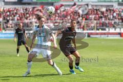 3. Liga; TSV 1860 München - FC Ingolstadt 04; Zweikampf Kampf um den Ball Steinkötter Justin (9 TSV) Marcel Costly (22, FCI)