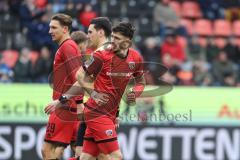 3. Liga; FC Ingolstadt 04 - Rot-Weiss Essen; Torchance verpasst Linus Rosenlöcher (19, FCI) Julian Kügel (29, FCI)