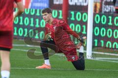 3. Liga; FC Ingolstadt 04 - SV Wehen Wiesbaden; vor dem Spiel Torwart David Klein (47, FCI)