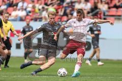 3. Liga; FC Ingolstadt 04 - VfL Osnabrück; Torchance verpasst Gustav Christensen (24, FCI) Wiemann Niklas (25 VFL)
