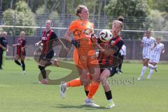 2. Bundesliga Frauen - Saison 2024/25 - FC Ingolstadt 04 Frauen - SCR Altach - Emma Kusch (Nr.9 - FCI Frauen) - Dübel Sarh Torwart Altach - Foto: Meyer Jürgen