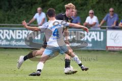 Kreisklasse - Saison 2024/25- SV Oberstimm - ST Scheyern-  - Leon Huber schwarz Scheyern - Patrick Fuchs weiss Oberstimm - Foto: Meyer Jürgen