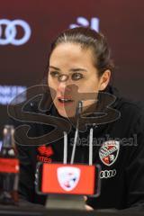 3. Liga; FC Ingolstadt 04 - VfB Stuttgart II; Interview Pressekonferenz Cheftrainerin Sabrina Wittmann (FCI)