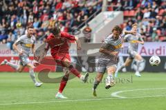 3. Liga; FC Ingolstadt 04 - SSV Jahn Regensburg; Torchance verpasst Frederik Christensen (11, FCI) Strauss Felix (4 SSV)