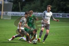 Landesliga - Saison 2026/27 - SV Manching - SC Cosmos Aystetten - Dzenis Seferovic (Nr.6 - SV Manching) - Hanrieder Elija weis Aystetten  - Foto: Meyer Jürgen