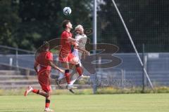 Bayernliga Nord - Saison 2024/25 - FC Ingolstadt 04 II - ASV Neumarkt - Massimo Agostinelli (Nr.15 - FCI U21) - Gümpelein Leon rot Neumarkt - Foto: Meyer Jürgen