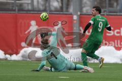 AUDI - Schanzer Amateurcup - Finale -  2026  - SV Hundszell - SV Denkendorf - Gabriel Hägel TW Hundszell - Marius Heß grün Denkendorf - Foto: Meyer Jürgen