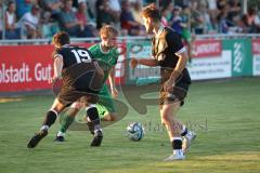 Bezirksliga - Saison 2025/26 - FC Gerolfing - TSV Rohrbach - Lukas Achhammer (Nr.9 - FC Gerolfing) - Thomas Hammerschmid schwarz Rohrbach - Foto: Meyer Jürgen