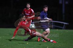 Kreisklasse - Saison 2025/26- TSV Etting - Türkisch SV Ing - Daniel Drotleff rot Türkisch - Jonas Knon blau Etting - Foto: Meyer Jürgen