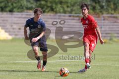 A - Junioren Bundesliga -  Saison 2023/2024 - FC Ingolstadt 04 - FSV Mainz 05 - Berkay Öztürk rot FCI - Foto: Meyer Jürgen