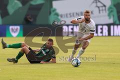 3.Liga - Saison 2023/2024 - Preußen Münster - FC Ingolstadt 04 - Rico Preisinger (Nr.21 - Preussen Münster) - Yannick Deichmann (Nr.20 - FCI) -  - Foto: Meyer Jürgen