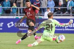 3. Liga; Testspiel; FC Ingolstadt 04 - Borussia Mönchengladbach; Tor Jubel Treffer Felix Keidel (43, FCI) Torwart Sippel Tobias (21 BMG)