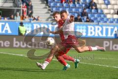 3. Liga - Saison 2025/26 - SV Wehen/Wiesbaden - FC Ingolstadt 04  - Marcel Costly (Nr.22 - FCI) - Justin Janitzek (Nr.15 - Wiesbaden) - Foto: Meyer Jürgen