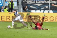 3. Liga; MSV Duisburg - FC Ingolstadt 04; Zweikampf Kampf um den Ball Marcel Costly (22, FCI) Coskun Can (27 MSV)