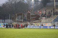 3. Liga - Saison 2025/26 - Waldhof Mannheim  -  FC Ingolstadt 04 -   Die Mannschaft bedankt sich bei den Fans - -  - XXXXX - Foto: Meyer Jürgen
