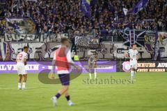 3. Liga; Erzgebirge Aue - FC Ingolstadt 04; Niederlage, hängende Köpfe Marcel Costly (22, FCI) Ryan Malone (16, FCI) Mladen Cvjetinovic (19, FCI)