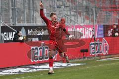 3. Liga - Saison 2025/26 - FC Ingolstadt 04 - VFB Stuttgard II - Simon Lorenz (Nr.32 - FCI) mit dem 1:0 Führungstreffer - jubel - XXXXX - Foto: Meyer Jürgen