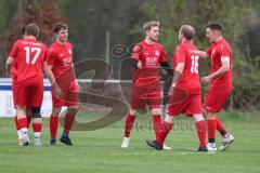 Kreisklasse - Saison 2025/26- TSV Pförring - SV Karlshuld-  - Der 1:0 Führungstreffer durch Daniel Finkenzeller rot Pförring - jubel - Foto: Meyer Jürgen