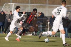 Bayernliga Nord - Saison 2024/25 - FC Ingolstadt 04 II - SC Eltersdorf - Jason Osei Tutu (Nr.11 - FCI U21) - Patrick Ort weiss Eltersdorf - Foto: Meyer Jürgen