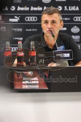 3. Liga; FC Ingolstadt 04 - SpVgg Unterhaching; Interview Pressekonferenz Cheftrainer Michael Köllner (FCI)