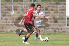 A-Junioren - DFB Pokal  - Saison 2024/25 - A-Junioren - FC Ingolstadt 04 - Hannover 96 - Özden Mustafa weiss FCI - Moser Ammon rot Hannover - Foto: Meyer Jürgen