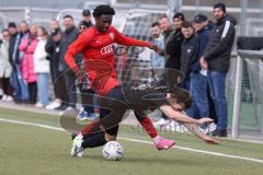 Bayernliga Nord - Saison 2023/24 - FC Ingolstadt 04 II - SC Eltersdorf- Michael Udebuluzor (Nr.11 - FCI) - Fischer Moritz schwarz Eltersdorf - Foto: Meyer Jürgen