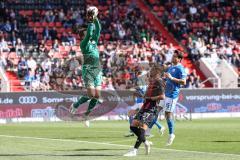 3. Liga; FC Ingolstadt 04 - FC Hansa Rostock; Torwart Uphoff Benjamin (1 HR) Pascal Testroet (37, FCI) Torchance verpasst Gürleyen Ahmet (15 HR)