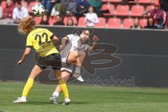 2. Bundesliga Frauen - Saison 2024/25 - FC Ingolstadt 04 Frauen - SV Weinberg - Pija Reininger (Nr.21 - FCI Frauen) - Haberäcker Leonie gelb Weinberg - Foto: Meyer Jürgen