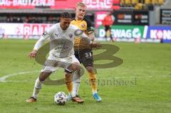 3. Liga - Dynamo Dresden - FC Ingolstadt 04 - Justin Butler (31, FCI) Stor Luka (37 Dresden)