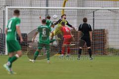 Bayernliga Nord - Saison 2023/2024 - FC Ingolstadt 04 - VFB Eichstätt -Der 0:1 Treffer durch Eberle Leo #6 Eichstätt - jubel - Torwart Leopold Leimeister (Nr.1 - FCI U21) -  Foto: Meyer Jürgen