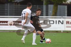 Kreisklasse - Saison 2024/25- TSV Gaimersheim II - Türkisch SV Ingolstadt-  - Enis Kuqanaj schwarz Türk SV - Manuel Bittlmayer weiss Gaimersheim - Foto: Meyer Jürgen