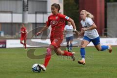 2. Fußball-Liga - Frauen - Saison 2023/2024 - FC Ingolstadt 04 - SC Sand - Anna-Lena Härtl (Nr.4 - FCI Frauen) - Loving Emma weiss Sand - Foto: Meyer Jürgen