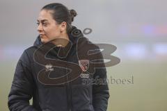 3. Liga; SSV Jahn Regensburg - FC Ingolstadt 04; vor dem Spiel Cheftrainerin Sabrina Wittmann (FCI)