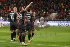 3. Liga; FC Ingolstadt 04 - VfL Osnabrück; Tor Jubel Treffer David Kopacz (29, FCI)